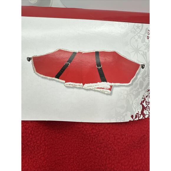 Vintage 2003 Target Christmas Table Runner Santa’s Suit With Bells NEW - Picture 3 of 3